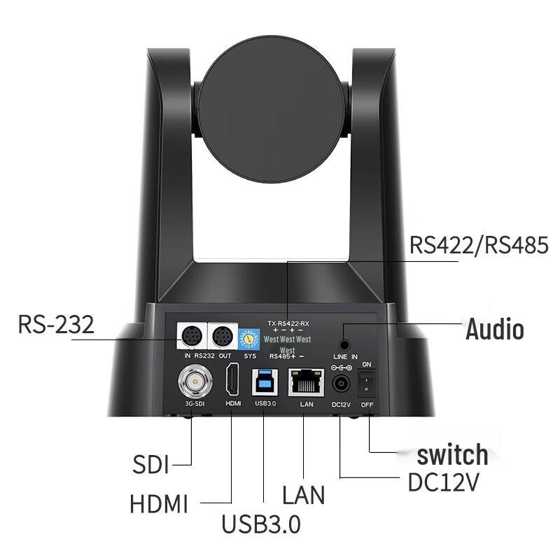SHENGHUASHITONG SH-UK10KS 4K 30x PTZ AI Tracking Video Conference Camera (CN version)