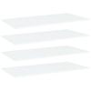 Shelf Boards 4 pcs White 80 x 20 x 1.5 cm Wood Based Material