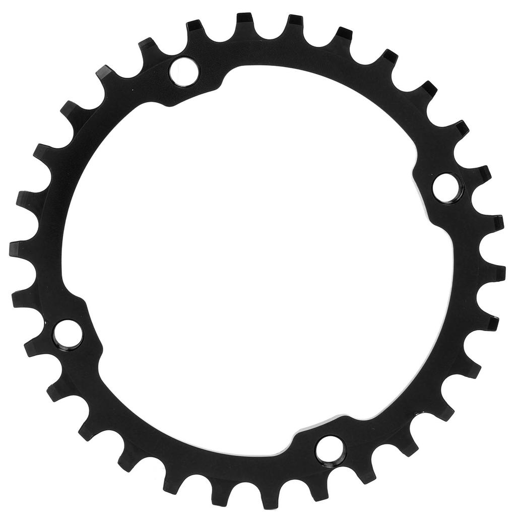 104BCD Single Speed Chainring Aluminum Alloy 30T Chainring Crank Accessories for Mountain BikeBlack