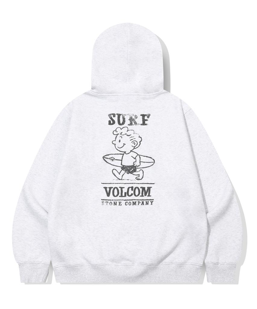 Толстовка с подкладкой из флиса Surf Buddy (Ледяной серый)