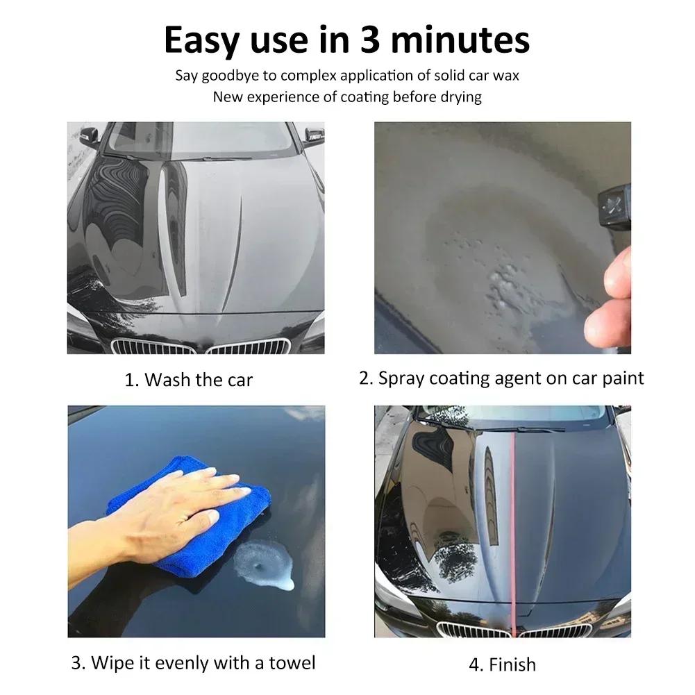 9H Car Liquid Ceramic Coat Super Hydrophobic Glass Coat Set Полисилоксановые и наноматериалы Полироль для автомобиля