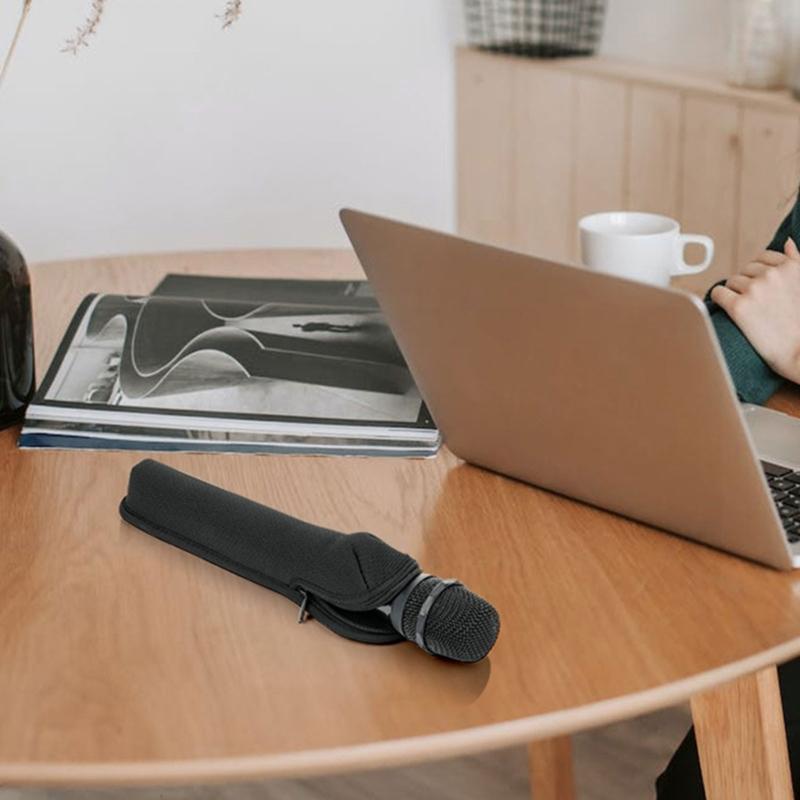 Чехол для микрофона Внутренний держатель Карман Устойчивый чехол для переноски с ручкой Надежно храните и транспортируйте свой микрофон