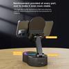 Подставка для мобильного телефона 3-в-1, Bluetooth-совместимый динамик с подсветкой, многофункциональная вращающаяся подставка для зарядки телефона