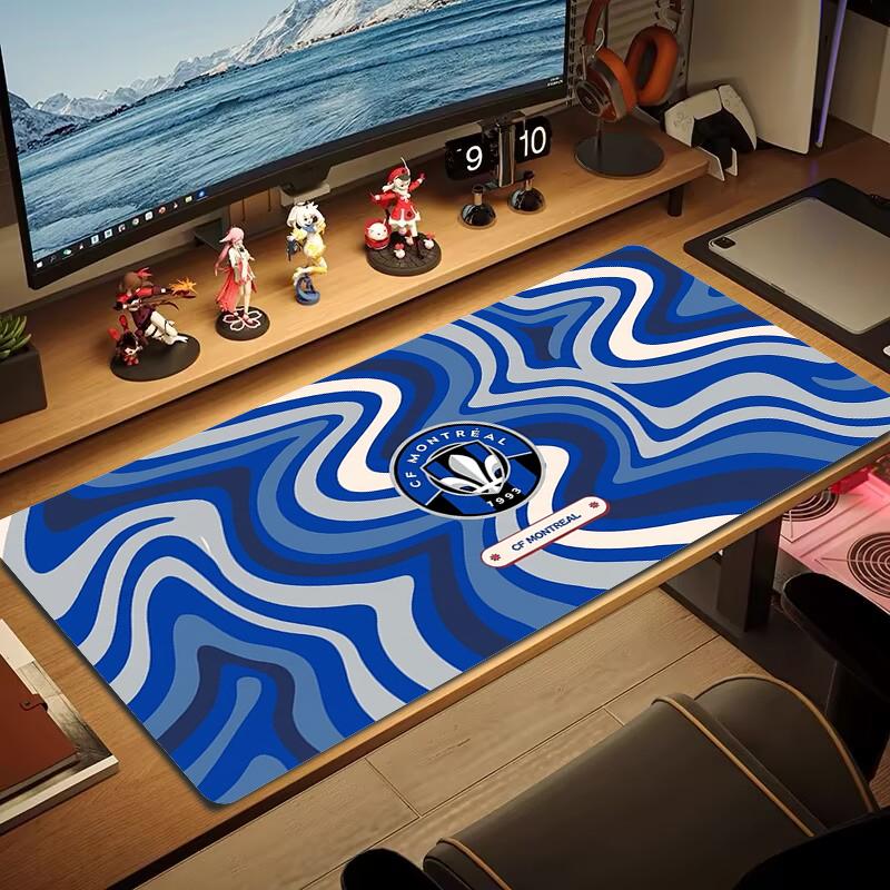 CF Montréal Mouse Pad Large Gaming Table Cushion Non-slip Laptop Tablet Big Mousepad XXL Mat Mini PC Playmat With Lock edge_xia