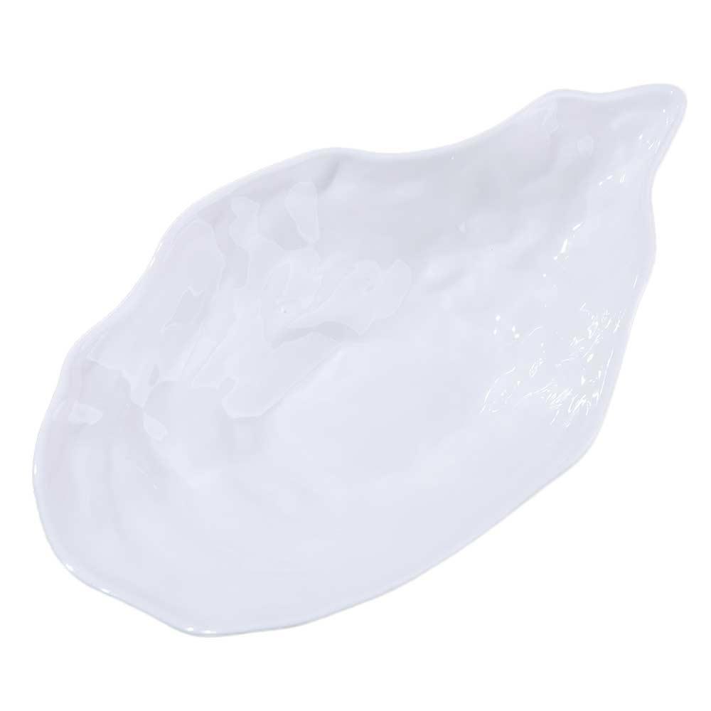 Ceramic Sashimi Plate Oyster Shell Shape Dessert Tray Kitchen Organizer Salad Plate  Home