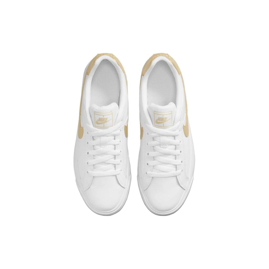 Nike Женские кроссовки Court Royale AC белого цвета с металлическим золотом AO2810-109
