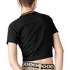 Dickies X Приталенная Повседневная Рабочая Футболка с Принтом Букв Короткий Рукав Женская Футболка Черная DK012472