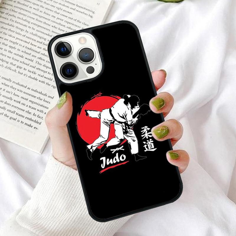 Japanese Martial Arts Judo Phone Case Cover for iPhone 17 Air 16 16e 12 11 13 14 15 Pro Max for Apple Plus Coque