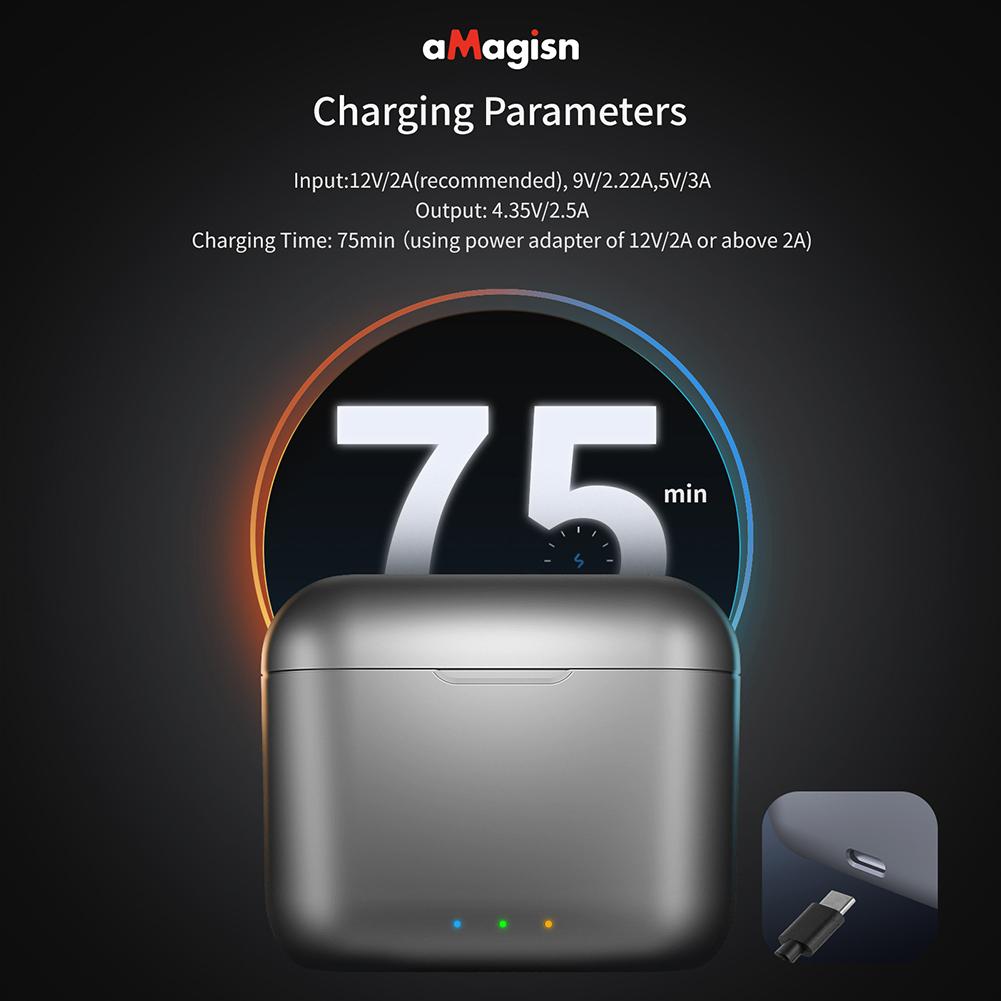 Portable Charge Box USB Type C Battery Storage Charger Mini Lightweight Compartment Accessories for Insta360 One X2 Battery