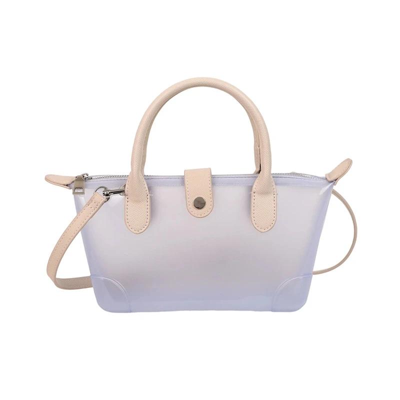 Модные конфетные полупрозрачные женские сумки через плечо Летняя горячая распродажа Продвинутое ощущение Универсальная сумка большого объема через плечо