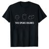 This Speaks Volumes Math Volume Formula Geometry Graphic Men Modal TShirt Print Short Sleeve Tees Soft Lightweight Casual Tops