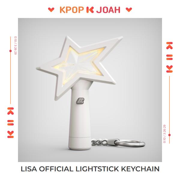 LISA (BLACKPINK) - OFFICIAL LIGHT STICK Keychain (Fanlight Keyring)
