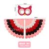 Children's Cosplay Halloween Owl Peacock Cosplay Costumes Animal Bird Wings Cloak Mask Felt Cape Carnival Dress Up