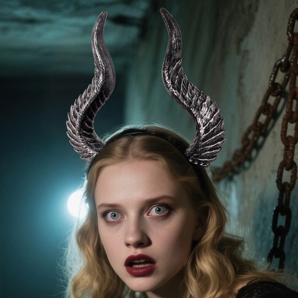 Gothic Devil Horns Headbands Adjustable Party Hair Accessory For Women Men Costume Weddings Elegant Hairband