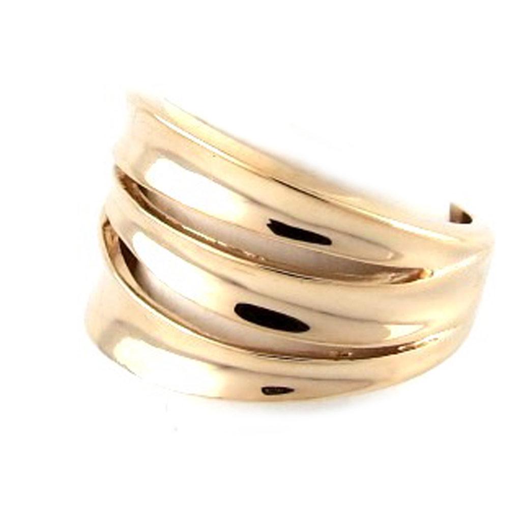 Ring Gold Plated 'Choreography' Golden - 13 Mm