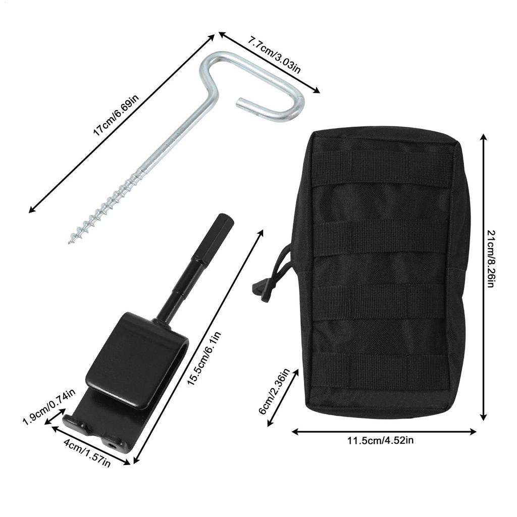 Ледовые колья с резьбой Универсальные Металлические колышки для палатки для рыбалки на льду Адаптер-бур для ледобура для кемпинга и выживания на открытом воздухе