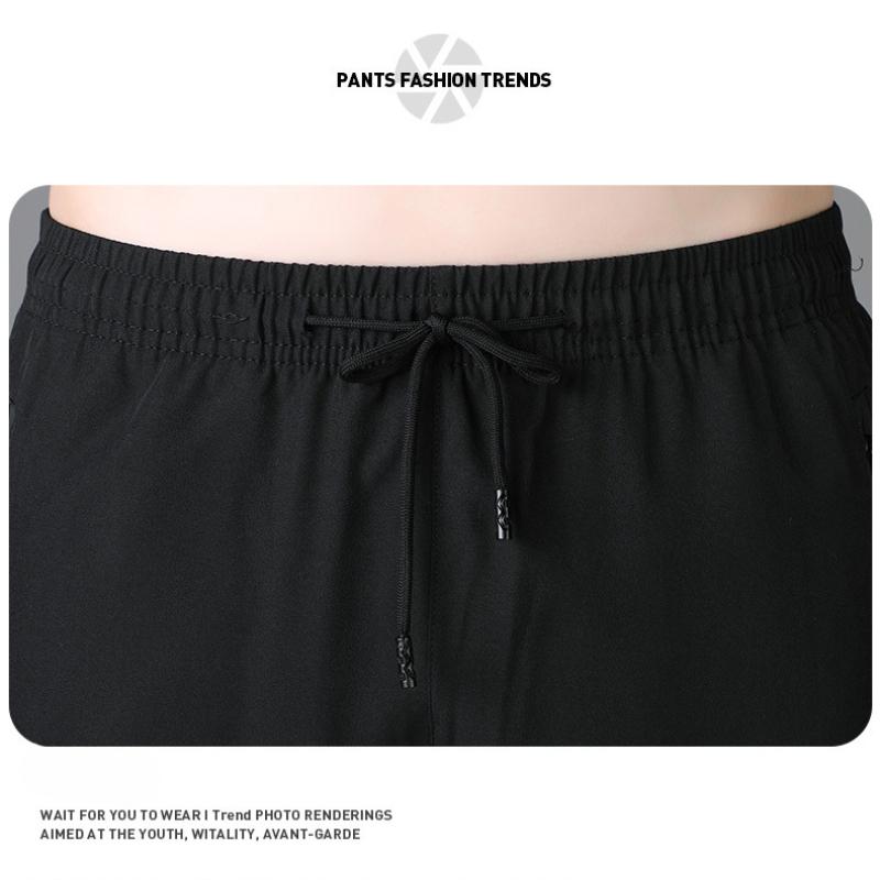 Мужские шорты Ice Silk Quick Dry Shorts, свободные прямые летние повседневные спортивные брюки