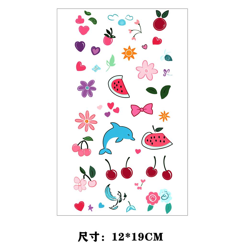 Dopamine Color Butterfly Animal Love Star Fireworks Small Picture Finger Tattoo Sticker