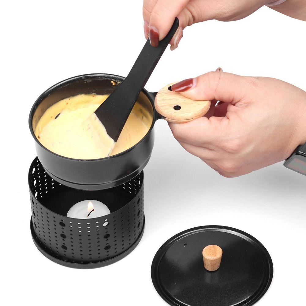 Windproof Cheese Grill Cylindrical Butter Melter Portable Cheese Raclette Pot Baking