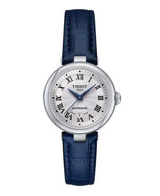 Автоматические часы TISSOT Bellissima с кожаным ремешком и белым циферблатом (T1262071601300) для Женщин [Официально Импортировано]