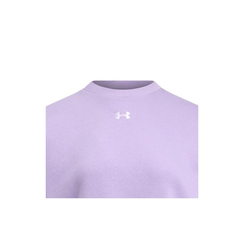Under Armour UA Rival Fleece OS Crew Модный Удобный Повседневный Свитшот Женский свитшот Фиолетовый 1386463-538