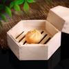 Wooden Hexagonal Steamer Chinese Dim Sum Steamed Grid Multi-size Heat Resistant Household Pastry Steamer Kitchen Cookware Tool