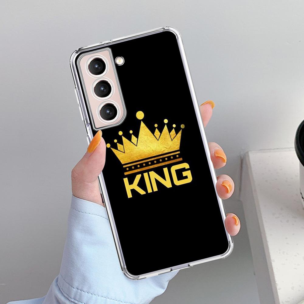 Милый чехол Mom Queen Princess для Samsung Galaxy S22 S20 FE S21 Plus S10 S9 Note 20 9 10 Lite прозрачный мягкий чехол для телефона