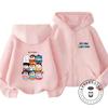 Trendy Kids Zipper Hooded Sweatshirt Cute Kawaii Winter Street Style Tops Crayon Shin Chan Children 3 14