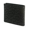 Inden Bifold Wallet Bill C Thin Deerskin Black X Black Lacquer Dragonfly Pattern [Indenya] 2003-01-008