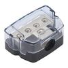 Car Audio Power Distribution Block 2/3/4 Way Wire Distribution 2/3/4 Way Ground Box 0/4 Gauge In 4/8 Gauge Out for Boat Vehicles