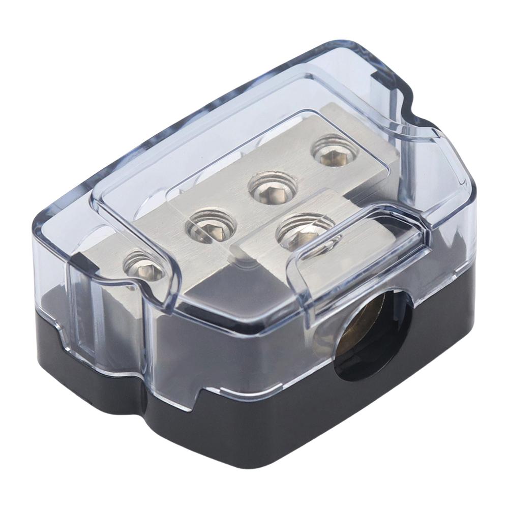 Car Audio Power Distribution Block 2/3/4 Way Wire Distribution 2/3/4 Way Ground Box 0/4 Gauge In 4/8 Gauge Out for Boat Vehicles