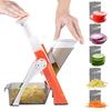 Countertop Vegetable Slicer with 5 Blades Thickness Adjustable Multifunction Carrot Potato Radish Veggie Cutter Tool Kitchen Gadgets