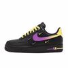 Nike Air Force 1 Низкие износостойкие Кеды для скейтбординга Женские Черно-фиолетово-желтые HQ1180-001(Команда352-)