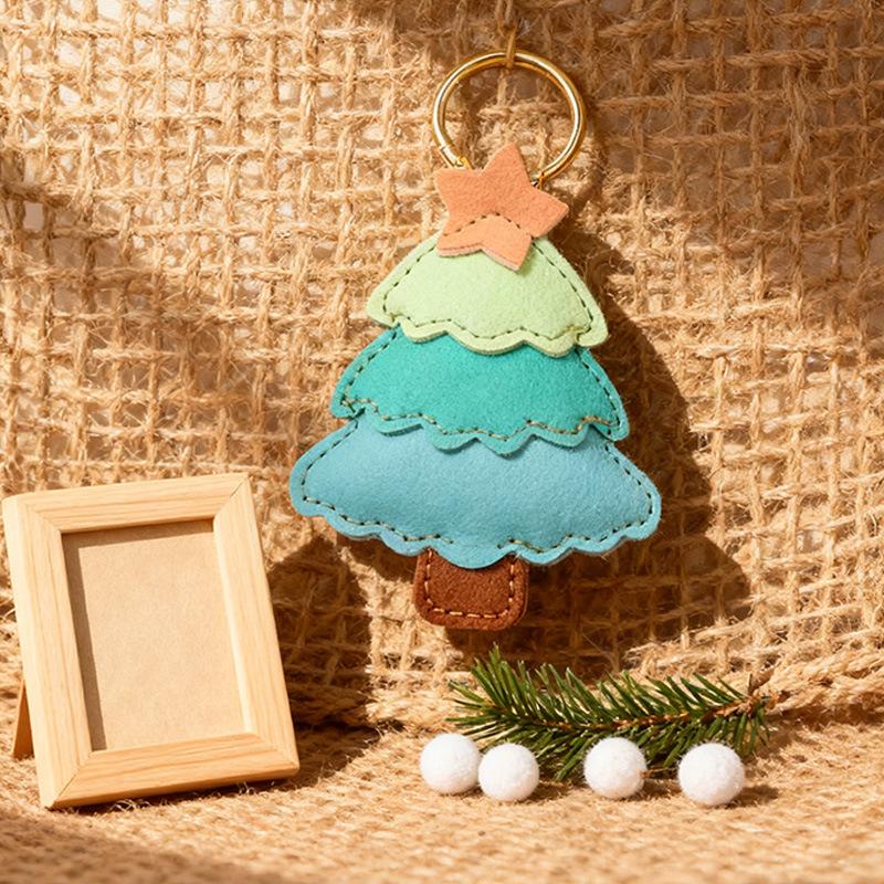 Bag Charm European And Small Versatile Simple Fashion Cute Pendant Accessories Christmas Tree Three-layer