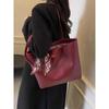 Red Big Bag Bag Women's 2025 New Wedding Bag Wedding Bridal Bag High-end Large-capacity One-shoulder Tote Bag