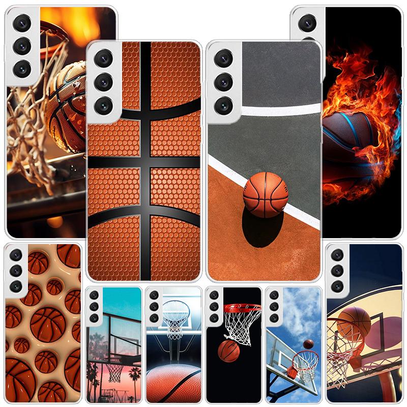 Basketball Basket Play Phone Case For Samsung Galaxy S24 S25 Edge S26 Ultra S23 S22 S21 Plus S20 FE + Personalized Print Cover G