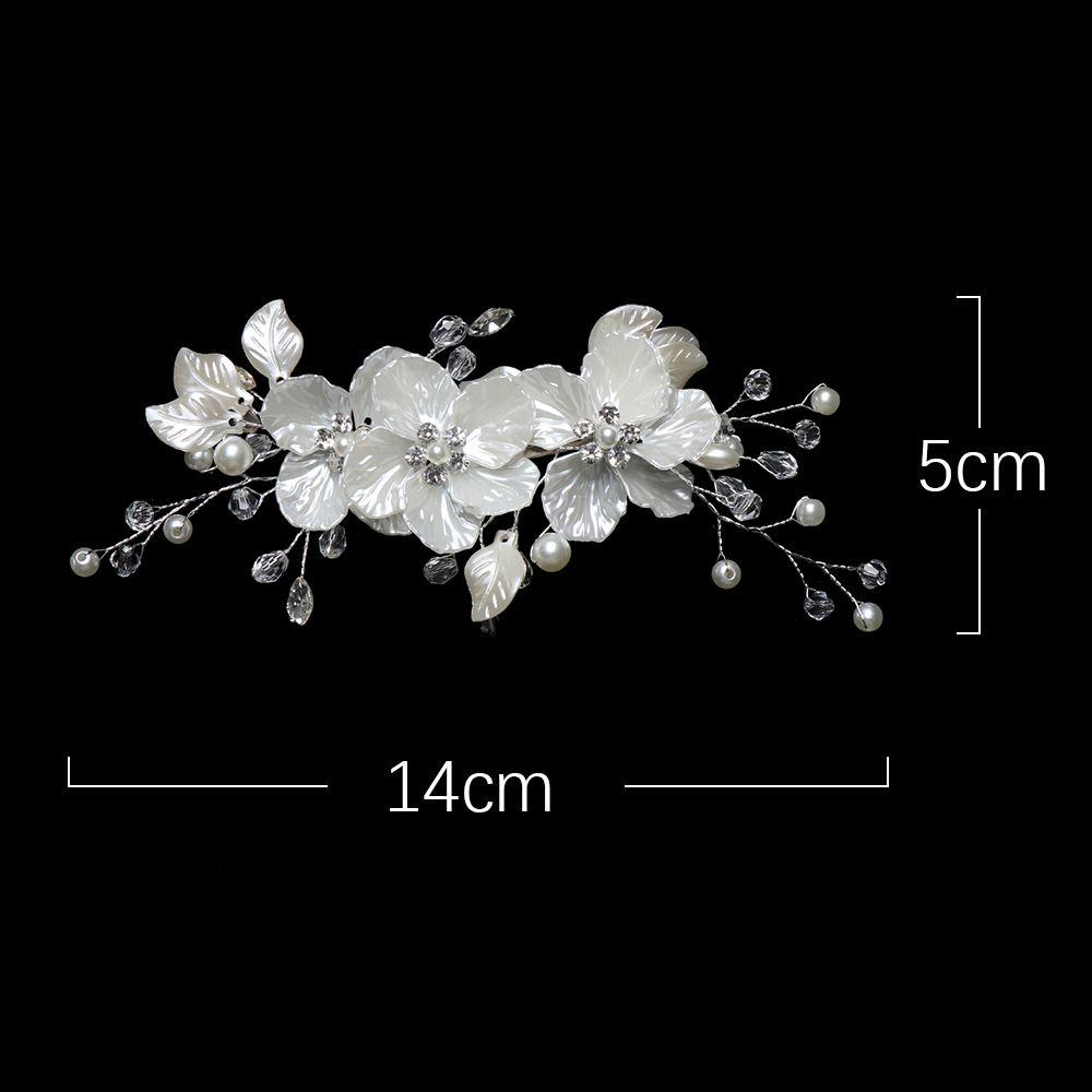 Fashion Crystal Pearl Hair Accessories Bridal Clips Flower Hair Pin Hair Combs Bridesmaid Tiara