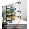Yamazaki Tower Under-Sink Bottle Storage, 4 Tiers, Black, Approx. 20 x 20.5 x 40 cm, Perfect for Kitchen Stockpiling and Storage, Model 4305