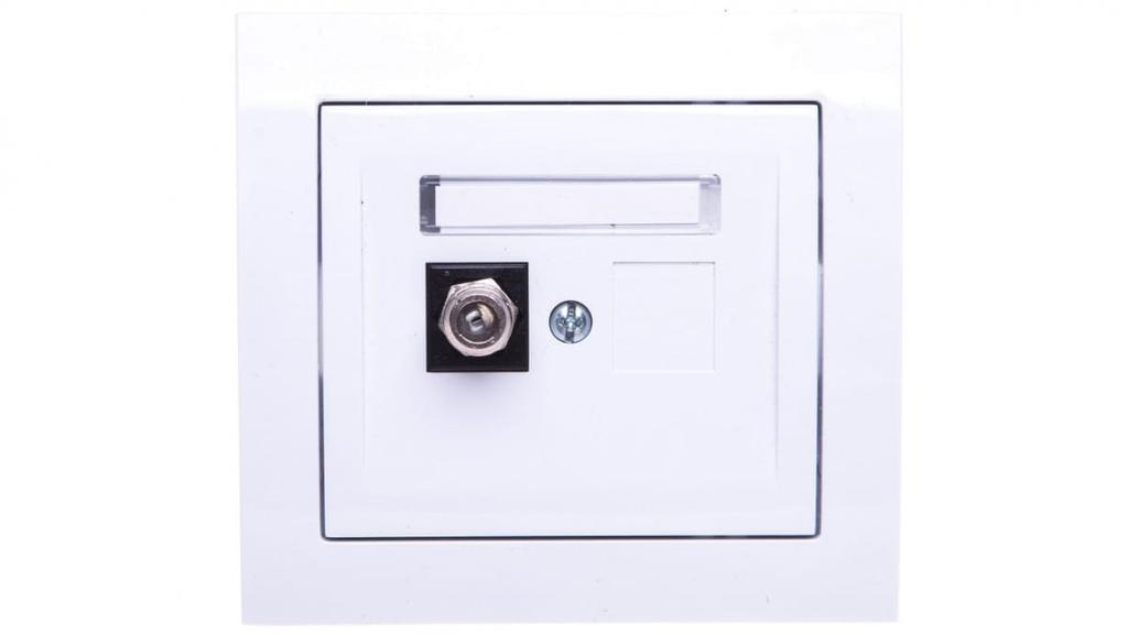 Kier Single Antenna Socket Type F White Gpa-1Wf/00