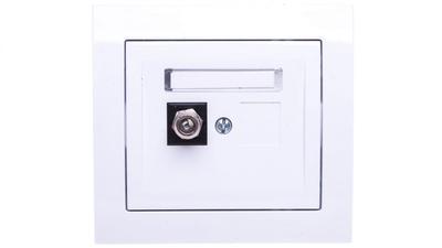 Kier Single Antenna Socket Type F White Gpa-1Wf/00