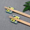 Stylish Kutani Ware Pair Chopstick Rest Peony Made In Japan Set, Design, Ceramic,