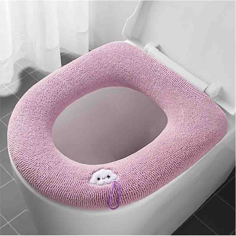 Коврик для унитаза Home Four Seasons Universal Toilet Cover Туалетная шайба Симпатичная зимняя утолщенная подушка для сиденья Подушка-кольцо для унитаза