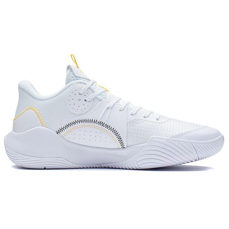 Li Ning Sonic Team Low Basketball Shoes Men Sneakers White ABPS023-4