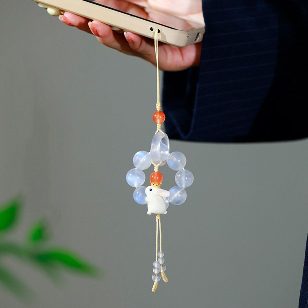 Mobile Phone Strap Beaded Cell Phone Lanyard Mobile Phone Lanyard Phone Accessories Rabbit Keychain