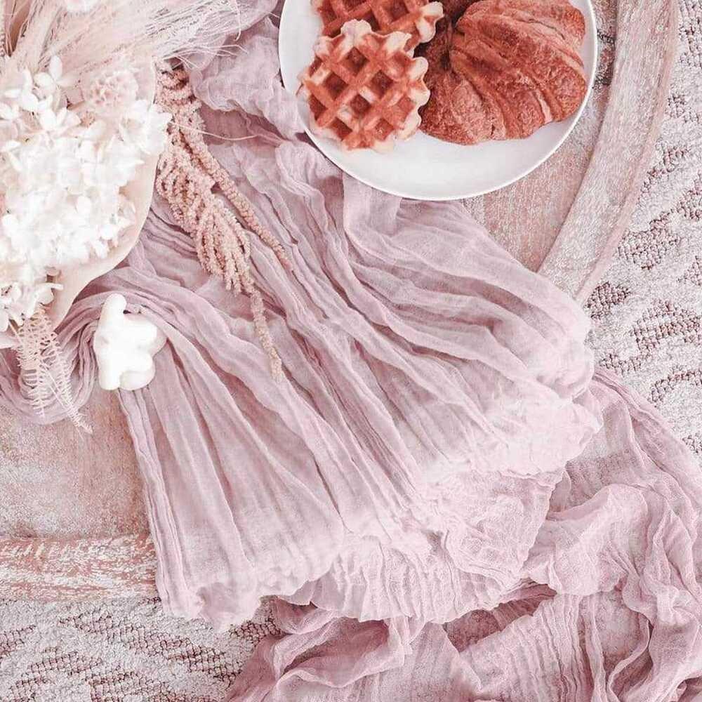 Марлевая Свадебная Вечеринка Вечеринка по случаю Дня Рождения Скатерть-дорожка Скатерть Рождественский Декор Марля Сервировка стола