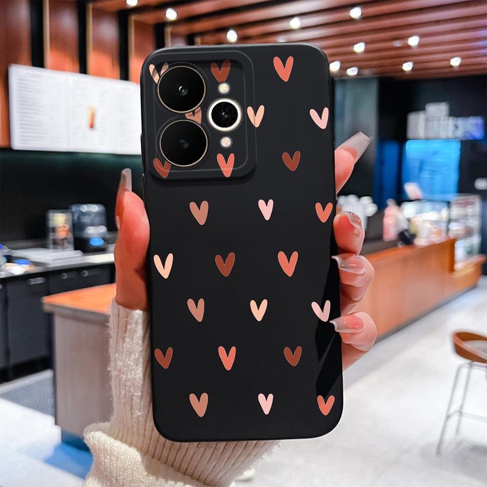 For Realme 15 Pro 5G Phone Cover Lovely Design Patterns Soft Liquid Silicone Case For Realme 15Pro High Quality Anti Drop Bumper