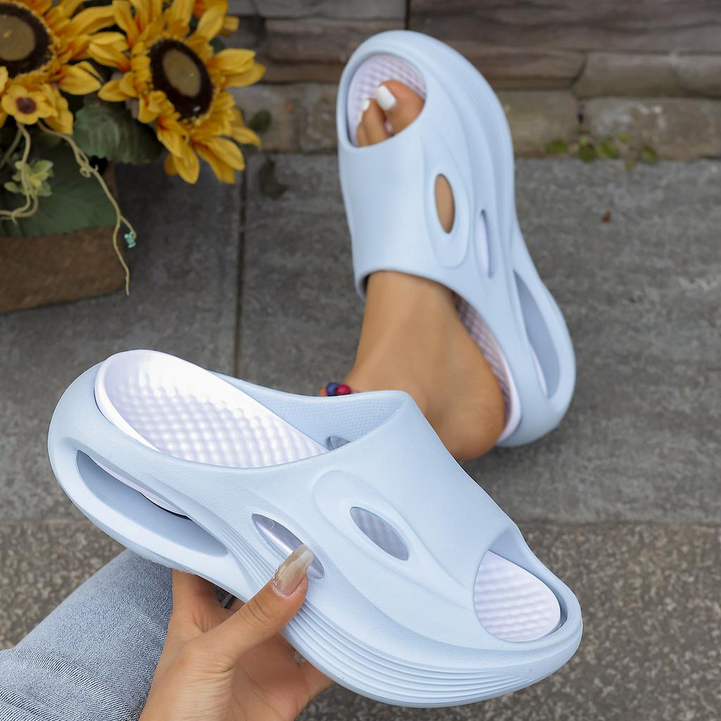 Thick Bottom Eva Sports Slippers Women Fashion White Non Slip Platform Sandals Woman Summer 2025 Soft Sole Outdoor Beach Slides