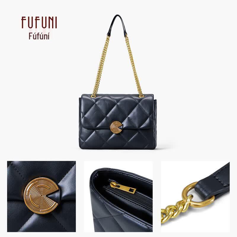 Стеганая сумка через плечо FUFUNI на цепочке