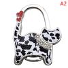 Cat Shape Folding Handbag Hook Holder Purse Hanger Table Edge Hanging Hooks