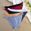 Women's Cotton Half-wrapped Hip Panties Simple Breathable Girl Bikini Strappy Briefs
